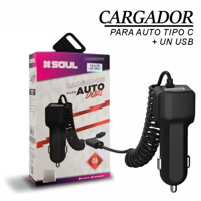 CARGADOR DE AUTO PD+USB FAST CHARGE  IPHONE-SOUL
